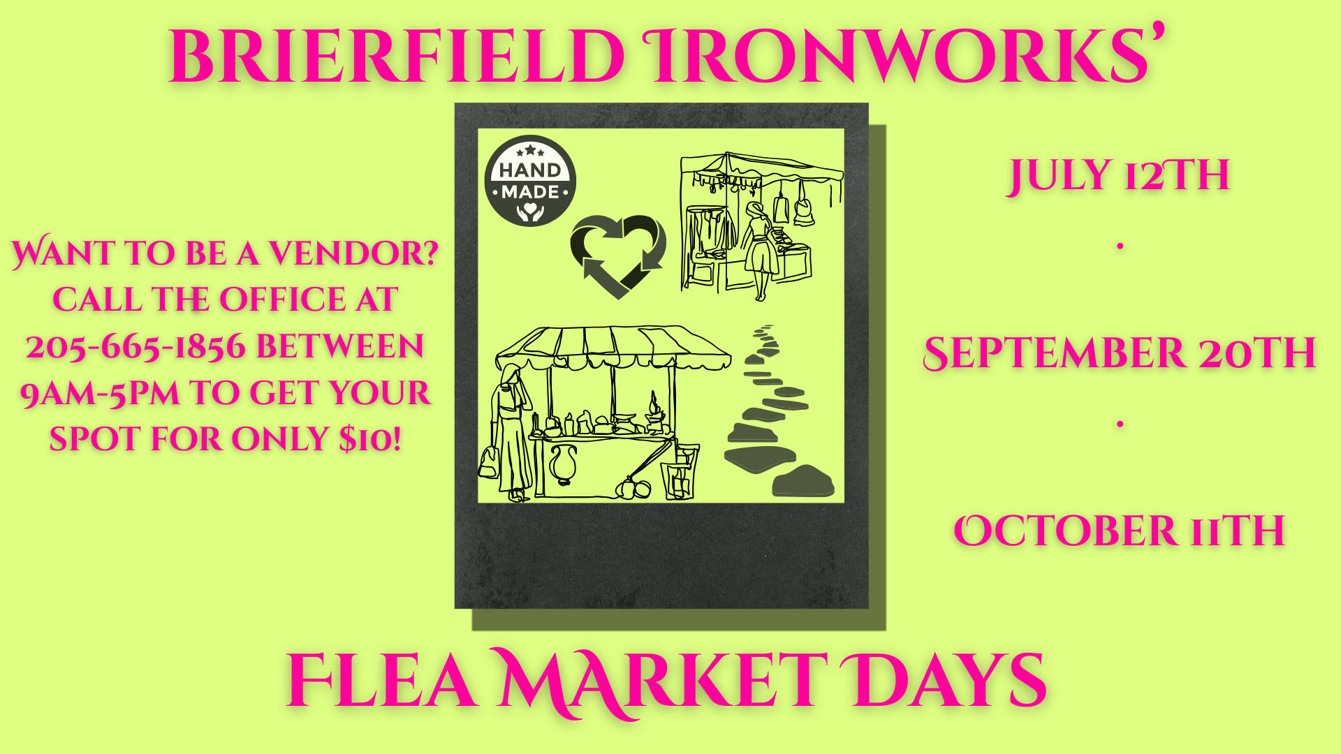 2025 Flea Market Days at Brierfield State Park