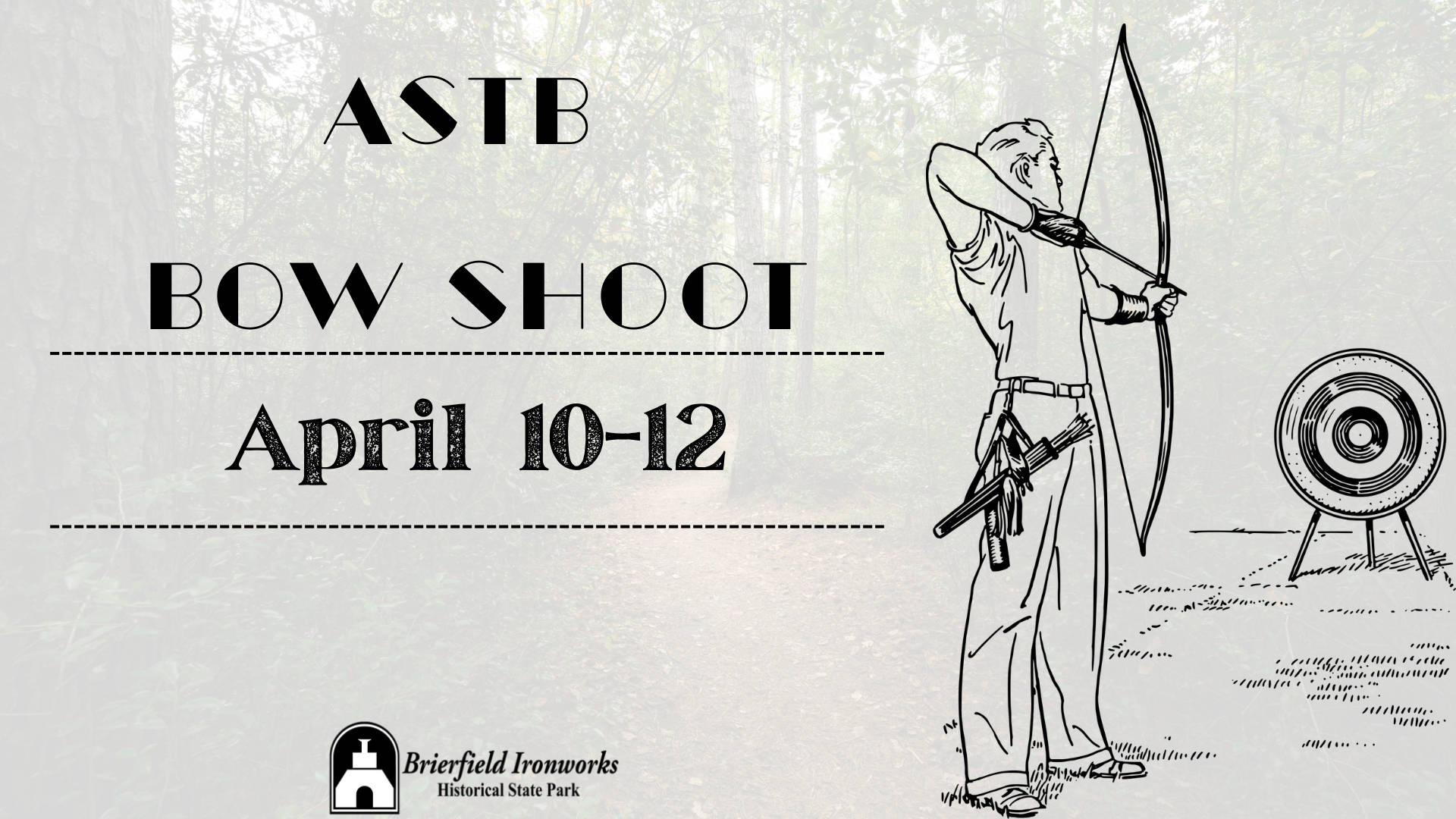 ASTB Bow Shoot April 10-12 2026 at Brierfield State Park