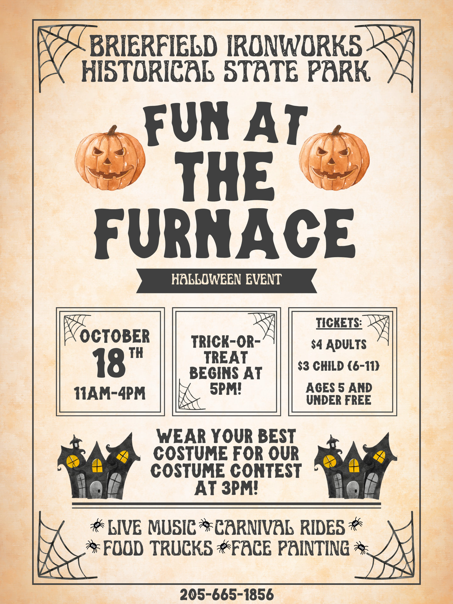 Brierfield Ironwork State Park - Halloween Event 2025