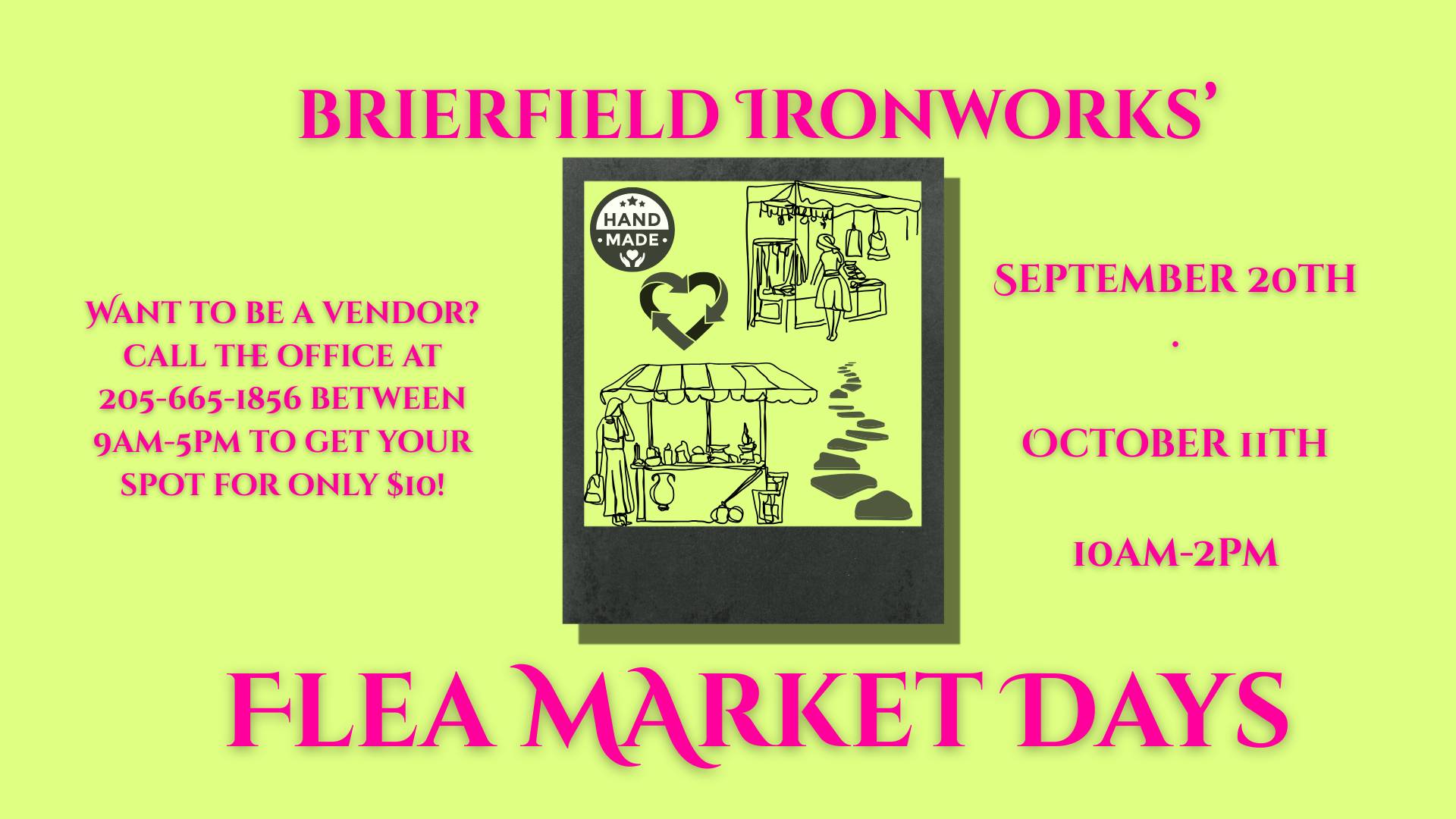 Brierfield State Park - Flea Market Days Sept 20 Oct 11 2025