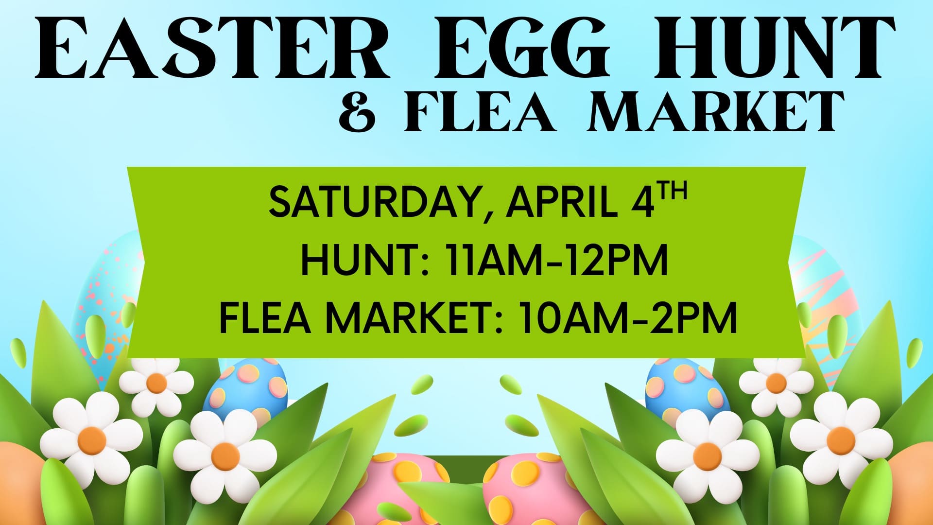Easter Egg Hunt & Flea Market at Brierfield State Park April 4 2026