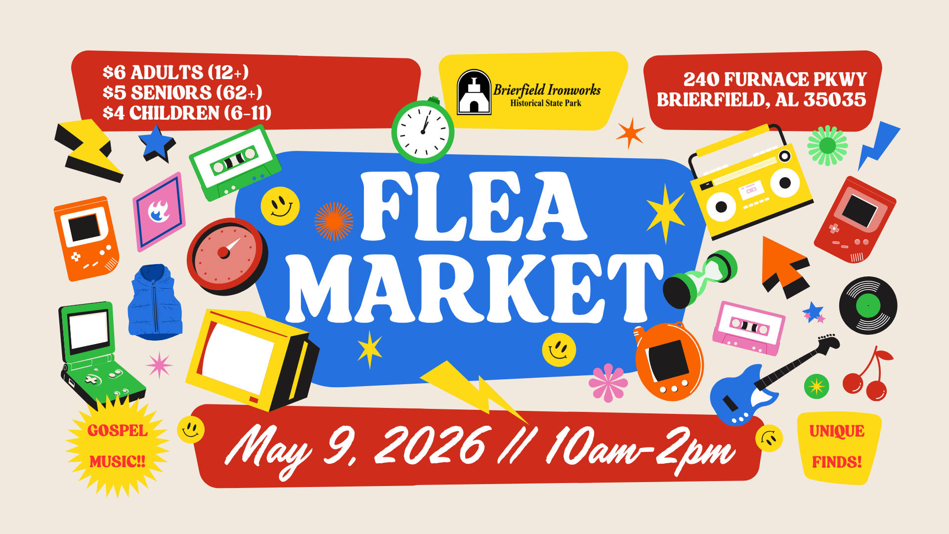 Flea Market at Brierfield State Park May 9 2026
