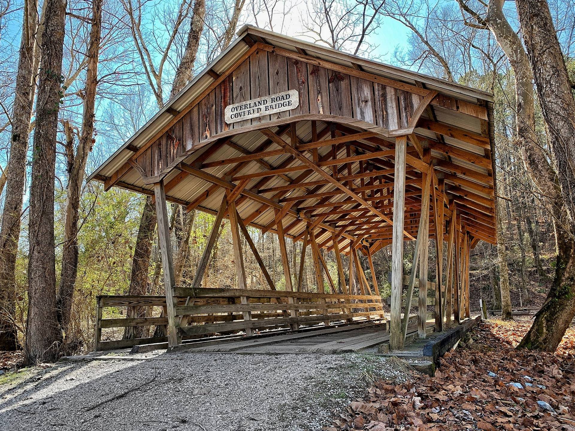 Overland Road Covered Bridge at Brierfield Ironworks State Park