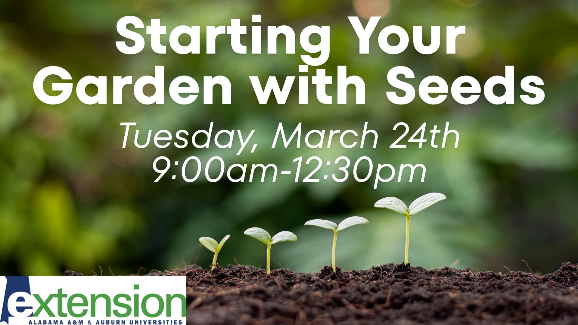 Start Your Garden with Seeds at Brierfield State Park March 24 2026