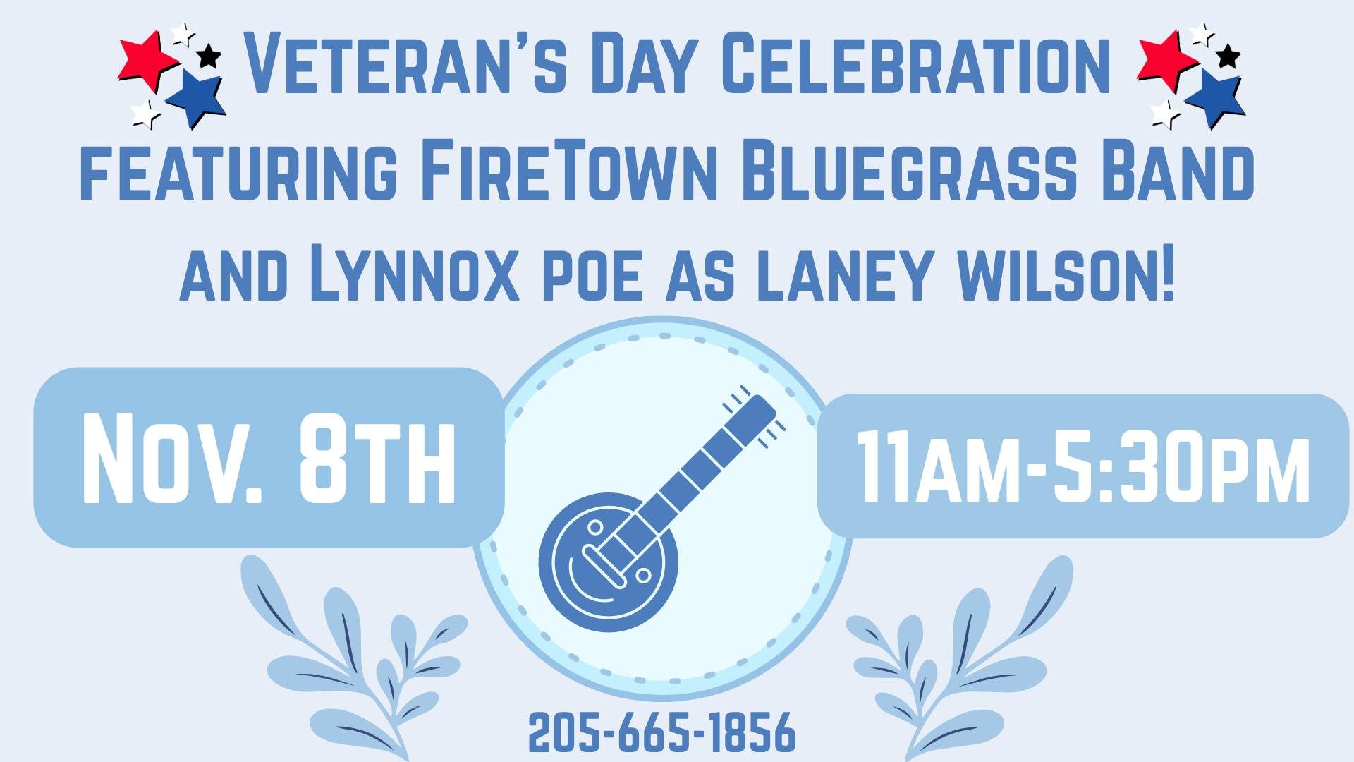 Brierfield State Park - Veteran's Day Celebration 11-8-25