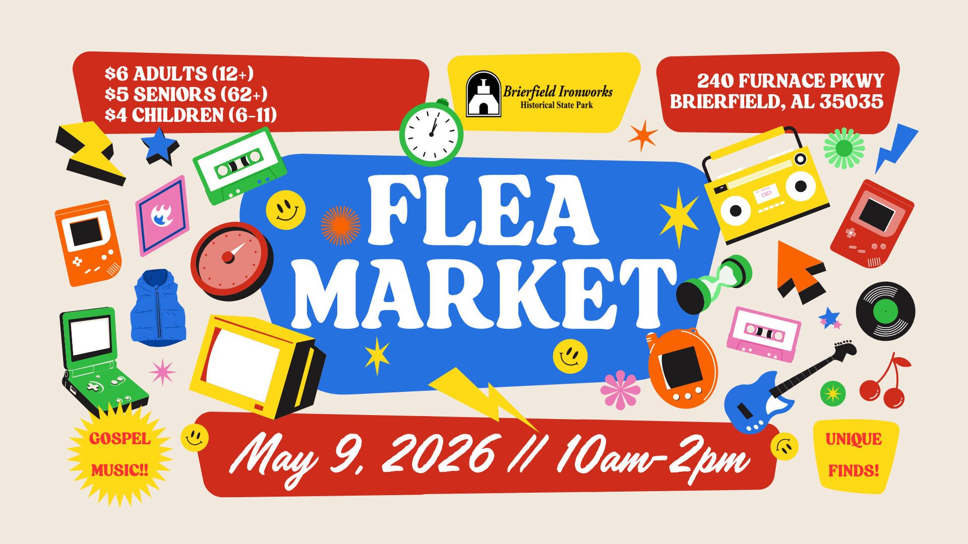 Flea Market at Brierfield State Park May 9 2026